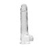 RealRock - transparenter, naturgetreuer Dildo (transparent, 22 cm)