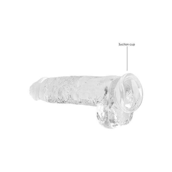 REALROCK -Transparentes realistisches Dildo - kristallklar (22cm)