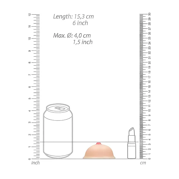 S-Line - Titty - Seifenbrust (natur, 95 g)