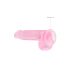 REALROCK - Transparenter Real-Dildo - Pink (15 cm)
