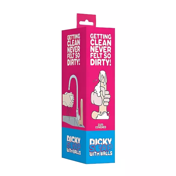 S-Line - Dicky Cum - Seifenpenis mit Hoden - natur (250 g)