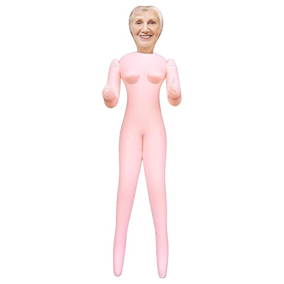 Gierige Oma - lebensechte Gummipuppe