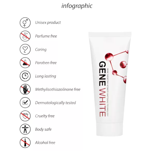 Pharmquests Gene White - hautaufhellende Creme (100 ml)