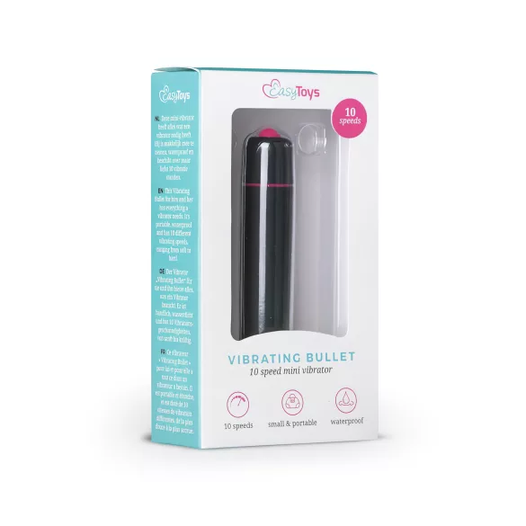 Easytoys Bullet - wasserdichter Minivibrator (schwarz)