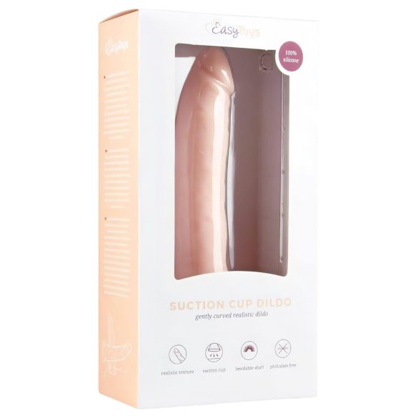Easytoys - Silikon-Dildo mit Saugnapf (21cm) - natur