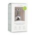 Easytoys Metall Nr.7 - Herzförmiger Plug mit weißem Kristall - Silber