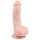 Easytoys - Saugnapf-Dildo mit Hoden (15cm) - hautfarben