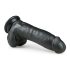 Easytoys - Dildo mit Saugnapf und Hoden (20cm) - Schwarz