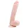 Easytoys - Saugnapf großer Dildo mit Hoden (26,5cm) - natur