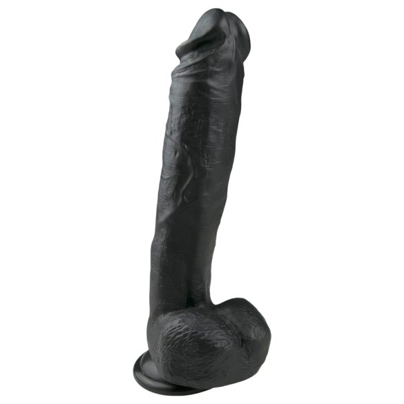 Easytoys - Große Dildo mit Saugnapf und Hoden (26,5 cm) - Schwarz