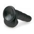 Easytoys - Große Dildo mit Saugnapf und Hoden (26,5 cm) - Schwarz