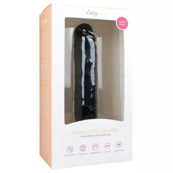 Easytoys - Extragroßer Saugnapf-Dildo (28,5 cm) - Schwarz