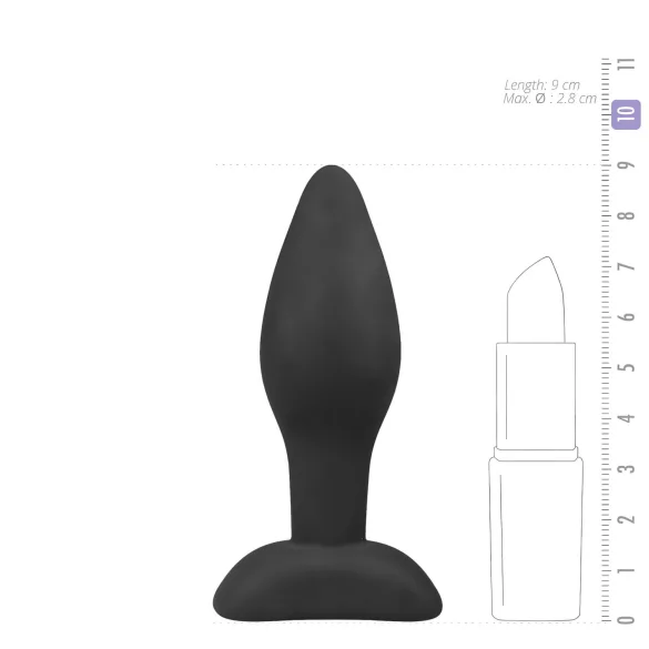 Easytoys - Silikon Analplug - Klein (Schwarz)