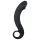 EasyToys Gekrümmter Dong - Silikon Anal-Dildo (schwarz)