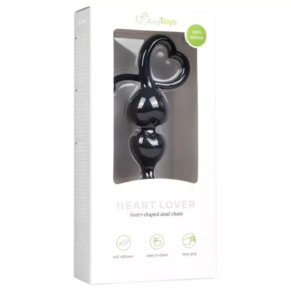 EasyToys - anale Perlen-Dildo (schwarz)