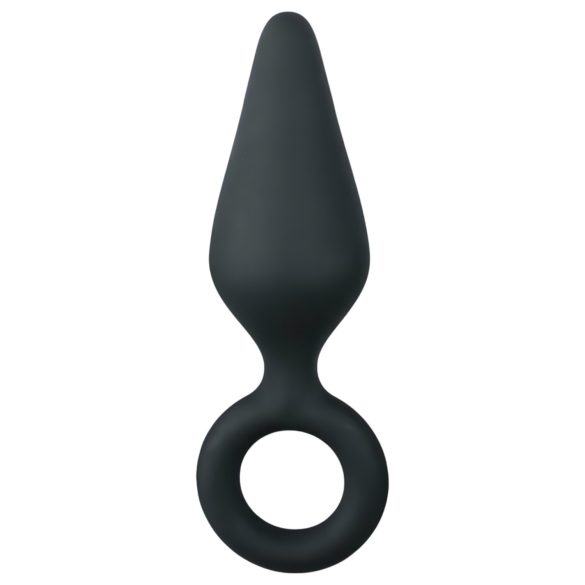 Easytoys Pointy Plug - mittlerer Ring-Analplug (schwarz)