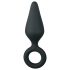 Easytoys Pointy Plug - mittlerer Ring-Analplug (schwarz)