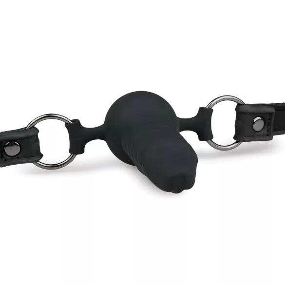 Easytoys - Mundknebel mit Dildo (schwarz)