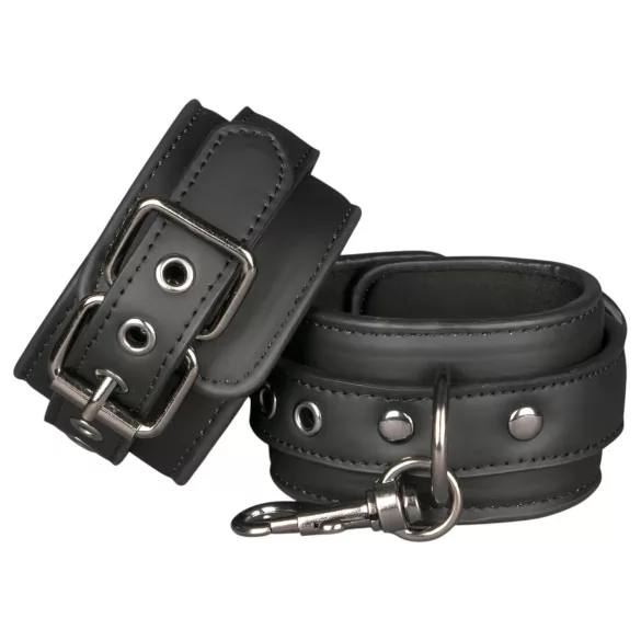 Easytoys - Kunstleder-Handschellen (schwarz)