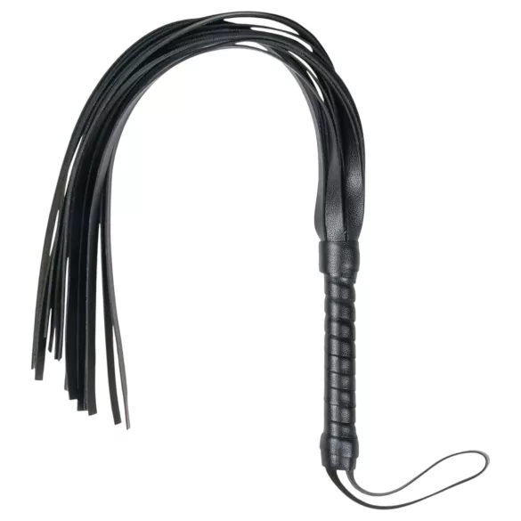 Easytoys Flogger - weiche Kunstlederpeitsche (schwarz)