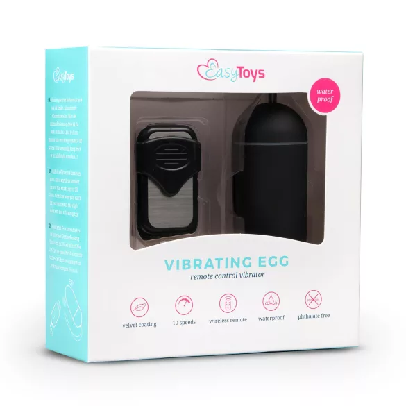 EasyToys - tragbares ferngesteuertes Vibro-Ei (schwarz)