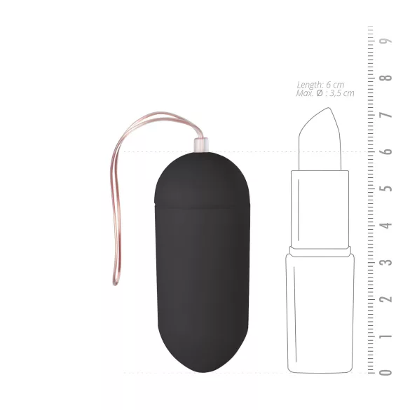 EasyToys - tragbares ferngesteuertes Vibro-Ei (schwarz)