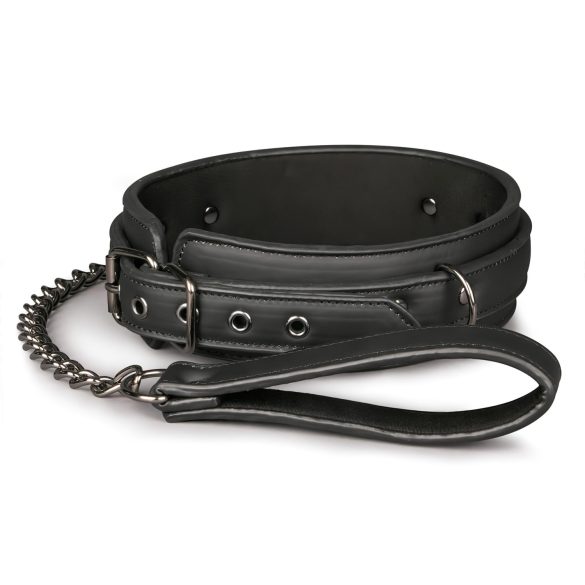 Easytoys - Fetisch Halsband und Leine (schwarz)