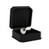 Rimba XS - Transparenter Metall-Analsplug mit Stein (Silber)