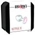 Rimba XS - Pink Kristall, Metall Analplug (Silber)