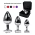 Rimba XS - Analplug aus Metall (silber) mit rosa Stein