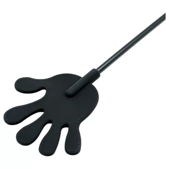 Rimba - Silikon-Reitgerte mit Händchen - 40cm (schwarz)