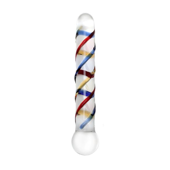 Rimba Rachella - Doppio Glasdildo (transparent - bunt)