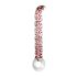 Rimba Sammy - Glas G-Punkt Dildo (transparent-gemustert)