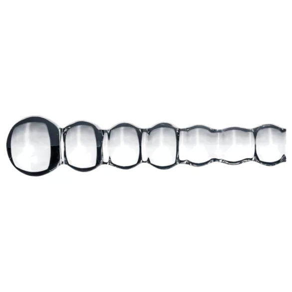 Gildo Glas Nr. 20 - Perlen-Glasdildo (transparent)