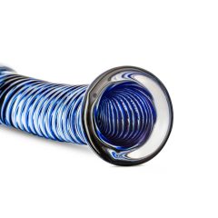 Gildo Glas Nr. 5 - Spiralglasdildo (transparent-blau)
