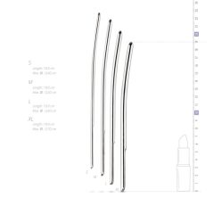   SINNER 175 - gebogener Stahl Urethra Dilator Dildo Set (4 Stück) - Einsteiger