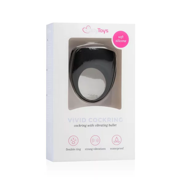 Easytoys - Vibrierender Penisring (schwarz)