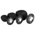 Easytoys Diamond - Analplug-Set (schwarz)