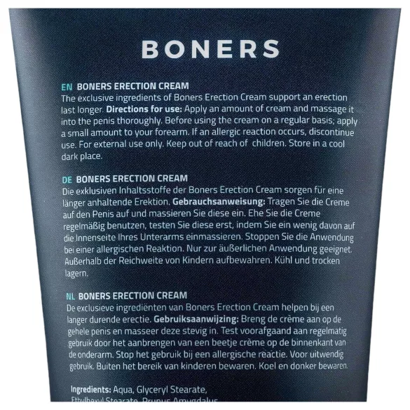 Boners Erektion - anregende Intimcreme für Männer (100 ml)