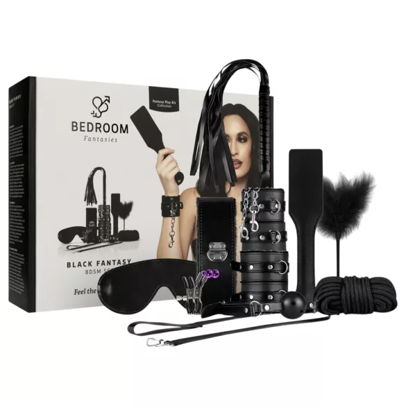 Secret Pleasure Chest - BDSM-Set für Fortgeschrittene - 14-teilig (schwarz)