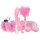 LoveBoxxx I Love Pink - Vibratorisches Bondage-Set (6-teilig) - Pink