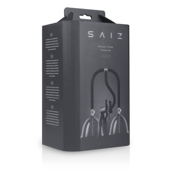 Saiz Premium - Doppelbrustpumpe - klein (transparent-schwarz)