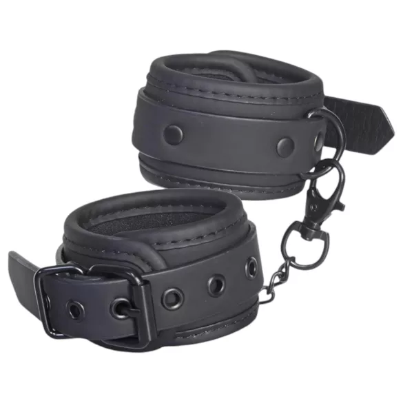Blaze - Handschellen mit verstellbaren Riemen (schwarz)