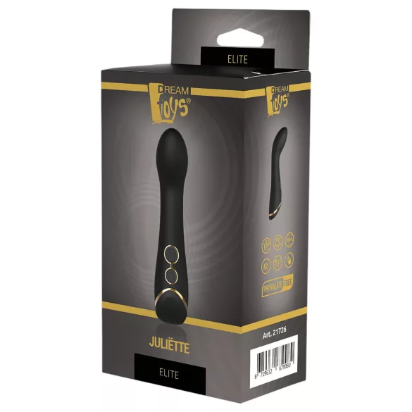 Elite Juliette - Akku G-Punkt Vibrator, wasserdicht (Schwarz)