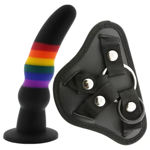 Colorful Love - bunte Strap-On Dildo