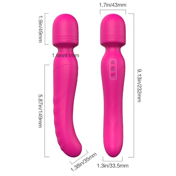Vibes of Love Wand - Akku-Heiz-Massagestab (Pink)