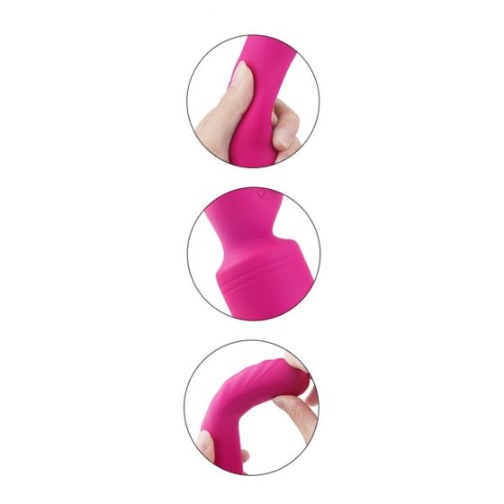 Vibes of Love Wand - Akku-betriebener, wärmender Massage-Vibrator (Pink)