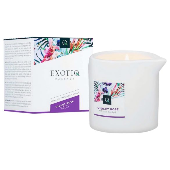 Exotiq - Duftkerze für Massage - Rose (200g)