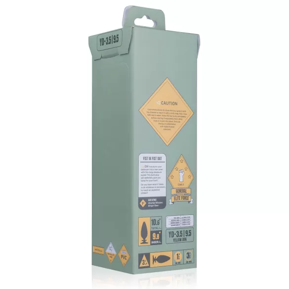 BUTTR Yellow Dog - Saugnapf-Dildo (schwarz)