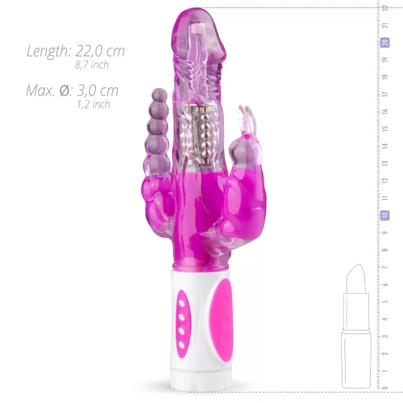 Easytoys Raving Rabbit - 3-armiger Vibrator (pink)
